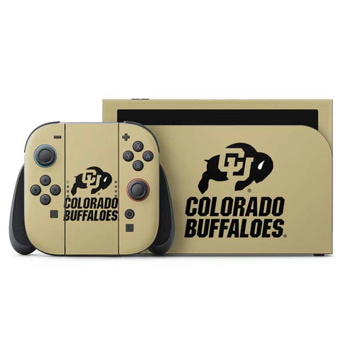 University of Colorado CU Collegiate Text Nintendo Switch 2 (2025) with Joy-Con Skin